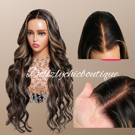 Honey Highlight Lace Front Wig
