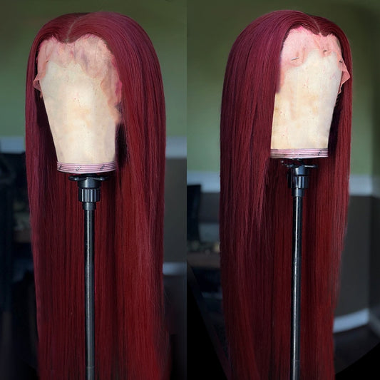 Burg Lace Front Wig